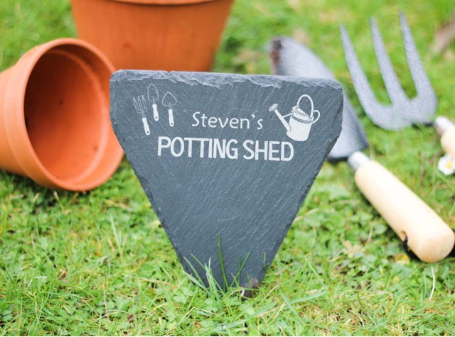 Personalised Potting Shed Garden Marker